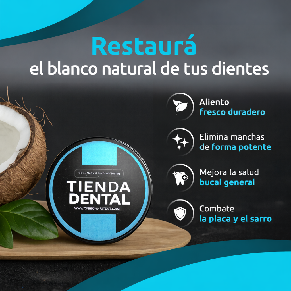 2x1 Carbon White - Blanqueador Dental con Carbón Activado